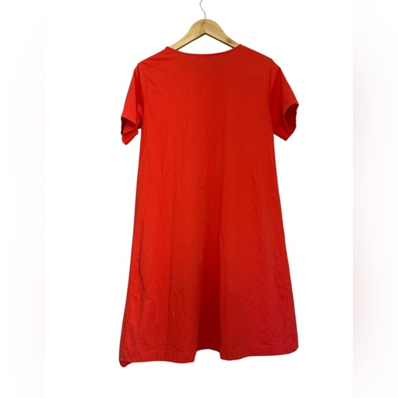 COS A-Line Short Sleeve Jersey Stretch Loose Fit Slouchy Front Pockets Size M